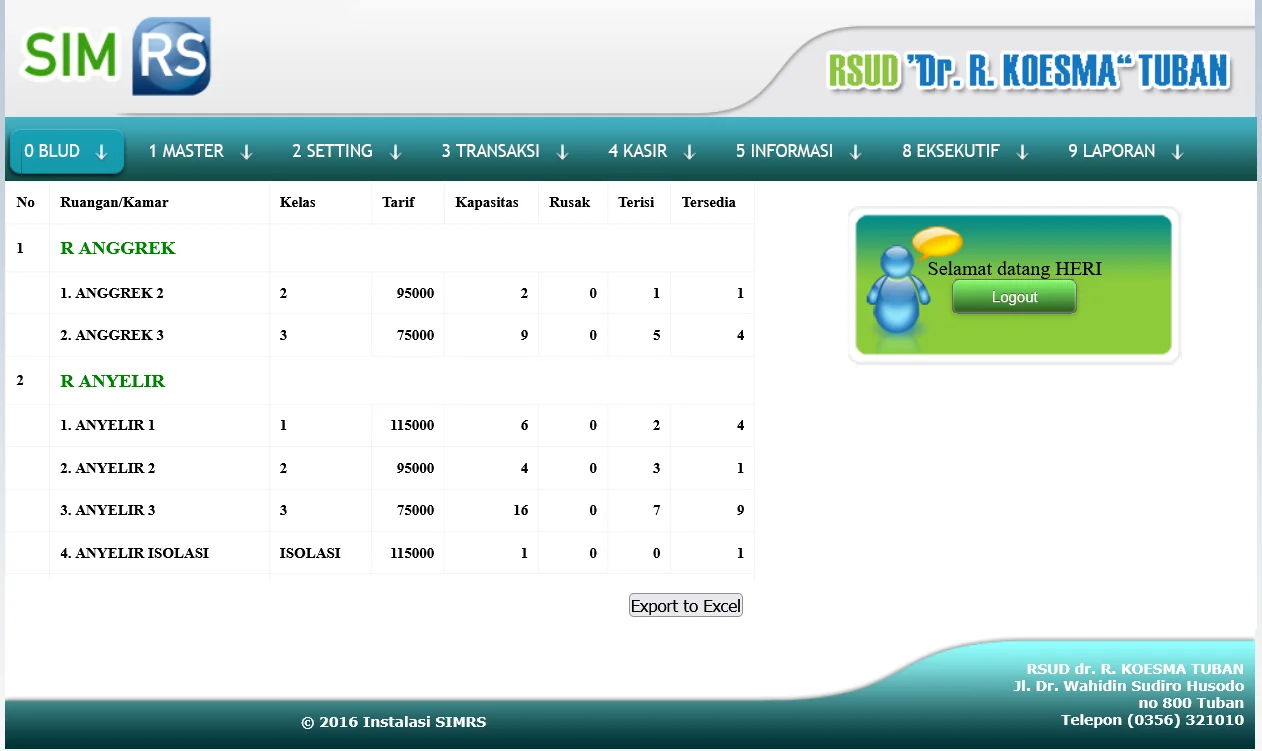 SIMRS Billing & Registrasi screenshot 1