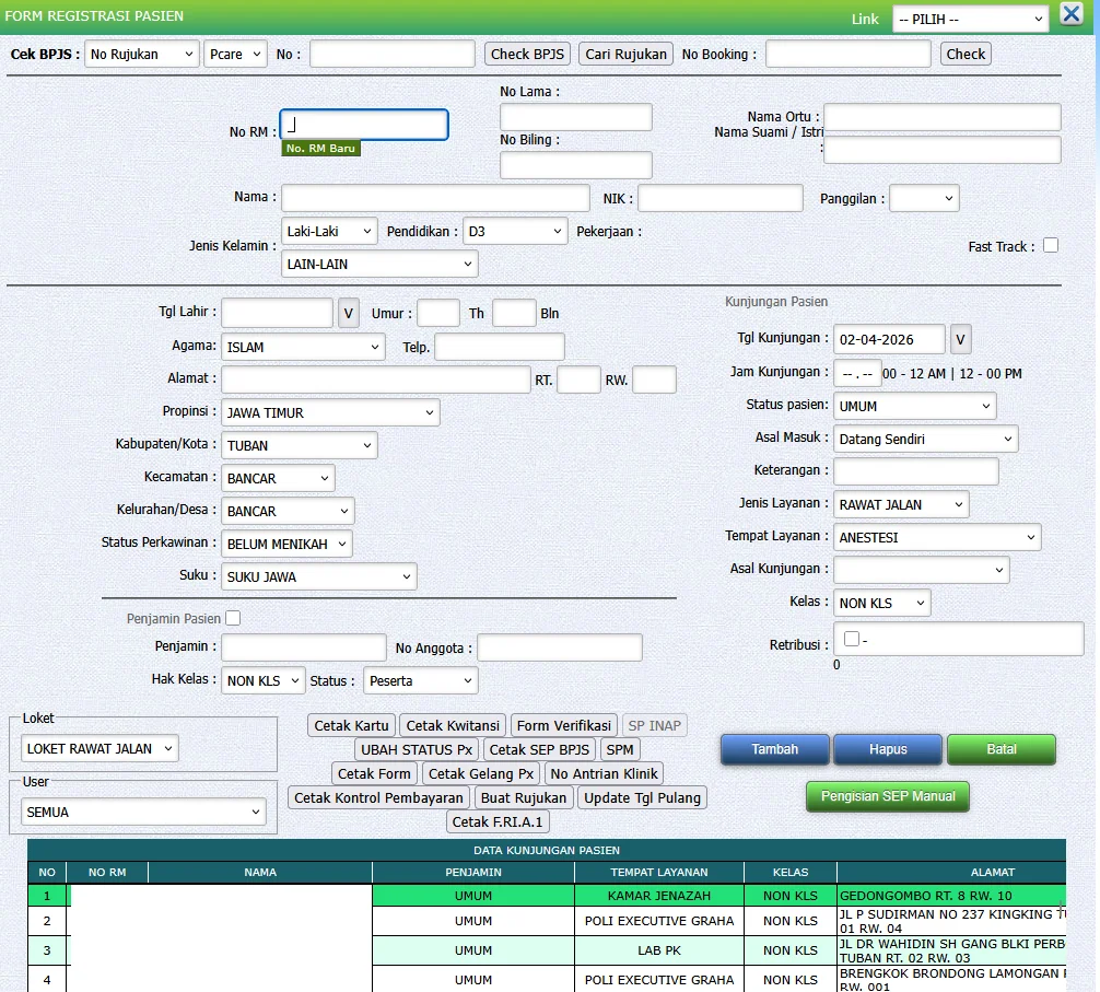 SIMRS Billing & Registrasi screenshot 2